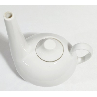 Keramiek wit olielampje, gemerkt